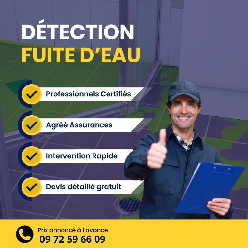 recherche et detection fuite d'eau